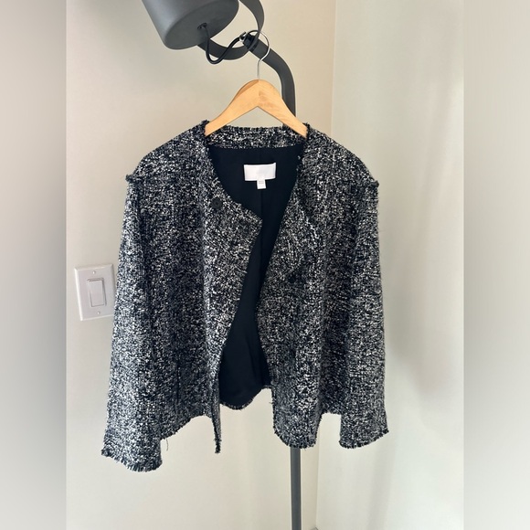 Boss Jackets & Blazers - Boss Black & White Tweed Blazer Jacket